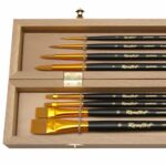 KIT EXCLUCIVE CON CAJA DE MADERA 8 PINCELES  #11